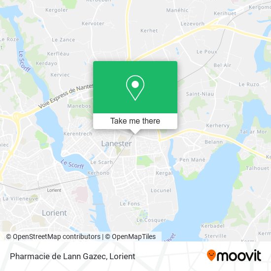 Pharmacie de Lann Gazec map