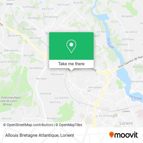 Allouis Bretagne Atlantique map