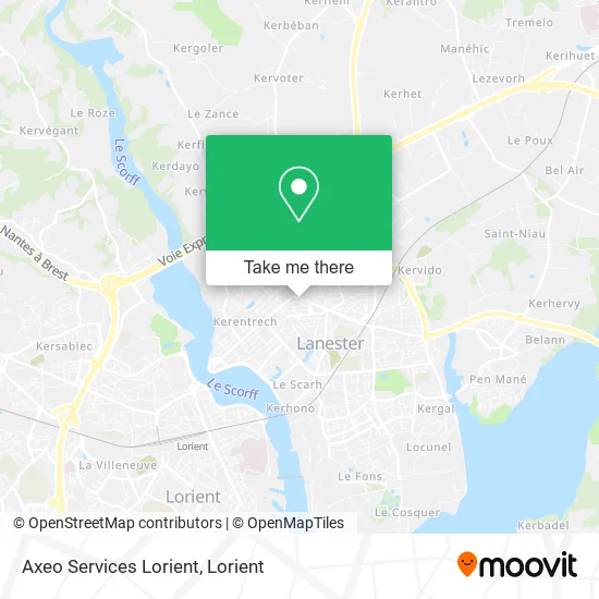 Axeo Services Lorient map
