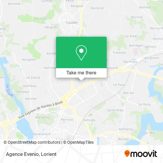 Agence Evenio map