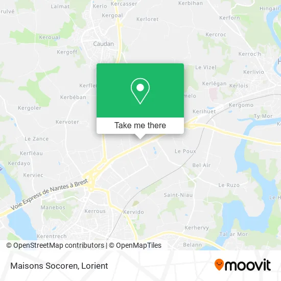 Maisons Socoren map