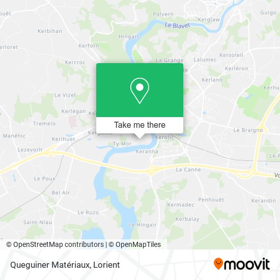 Queguiner Matériaux map