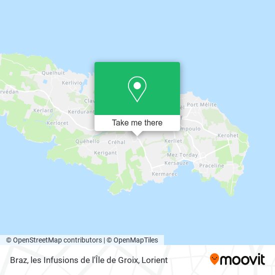 Braz, les Infusions de l'Île de Groix map