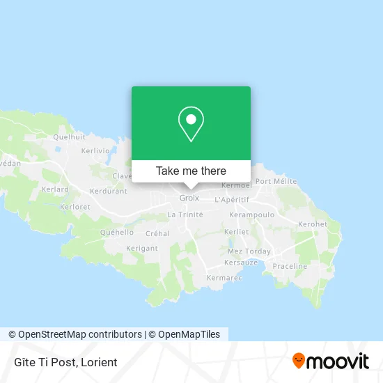 Gîte Ti Post map