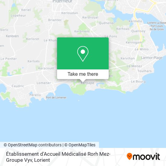 Établissement d'Accueil Médicalisé Rorh Mez-Groupe Vyv map