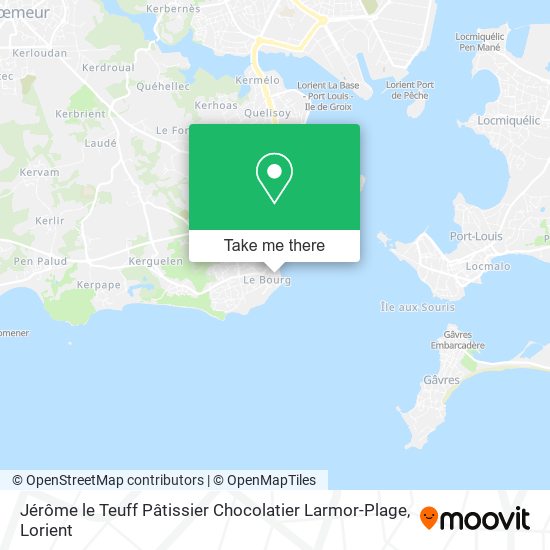 Jérôme le Teuff Pâtissier Chocolatier Larmor-Plage map