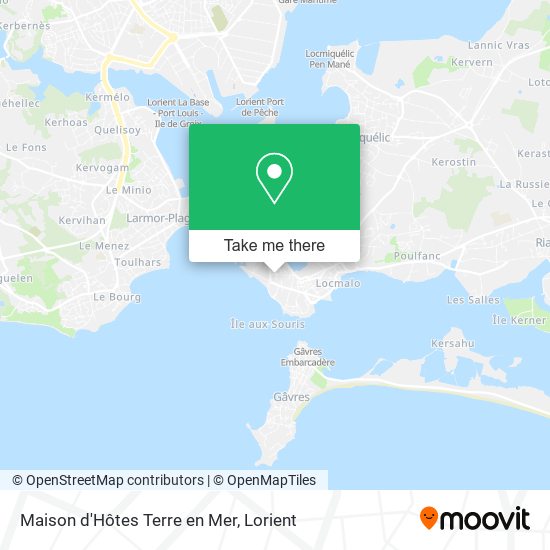 Maison d'Hôtes Terre en Mer map