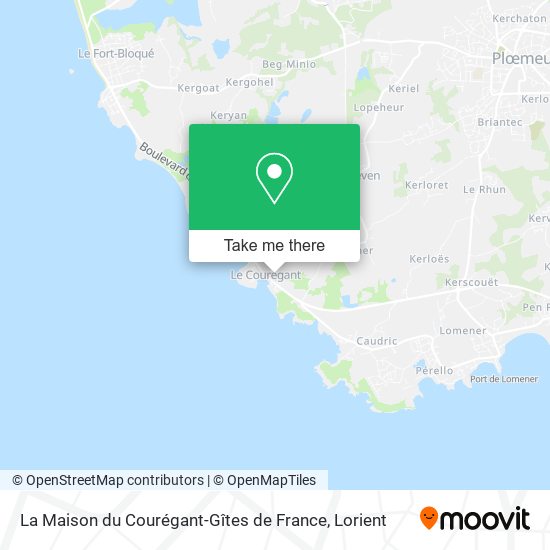 La Maison du Courégant-Gîtes de France map