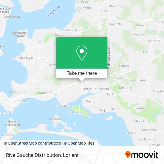 Rive Gauche Distribution map