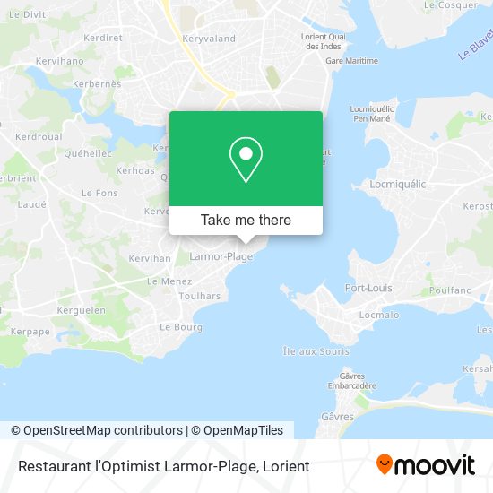 Restaurant l'Optimist Larmor-Plage map