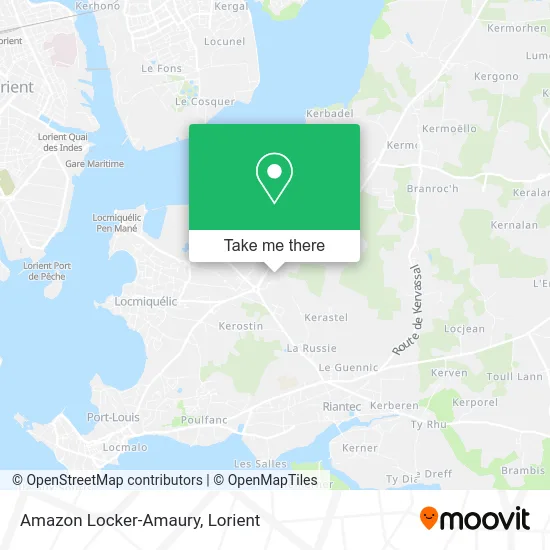 Amazon Locker-Amaury map