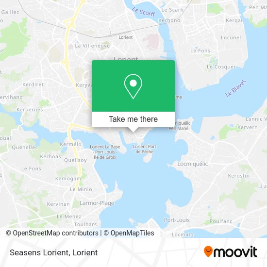 Seasens Lorient map