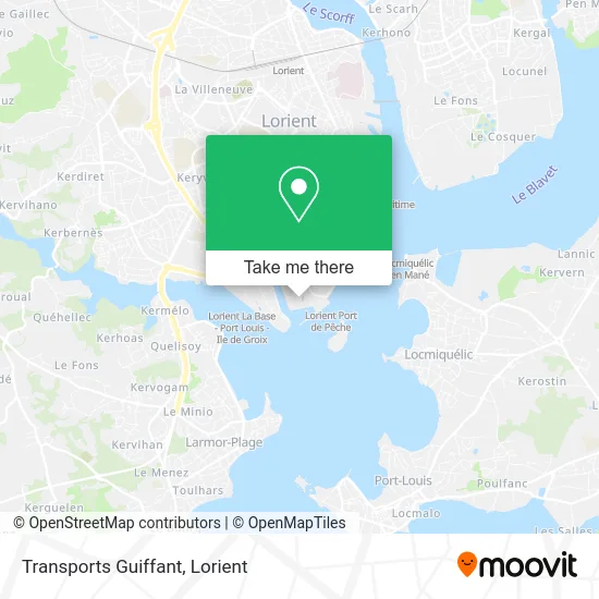 Transports Guiffant map