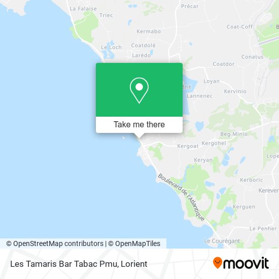 Les Tamaris Bar Tabac Pmu map