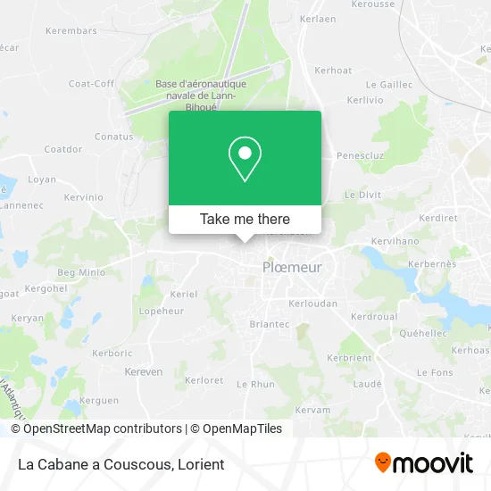 La Cabane a Couscous map