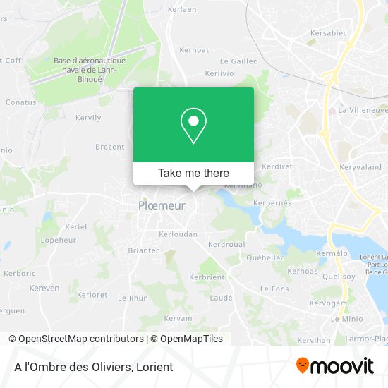 A l'Ombre des Oliviers map