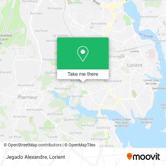 Jegado Alexandre map