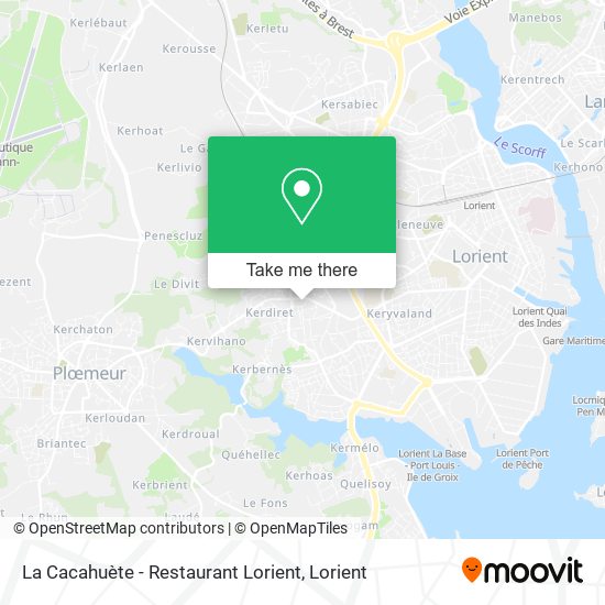 La Cacahuète - Restaurant Lorient map