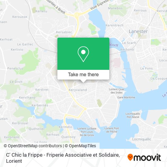 C' Chic la Frippe - Friperie Associative et Solidaire map