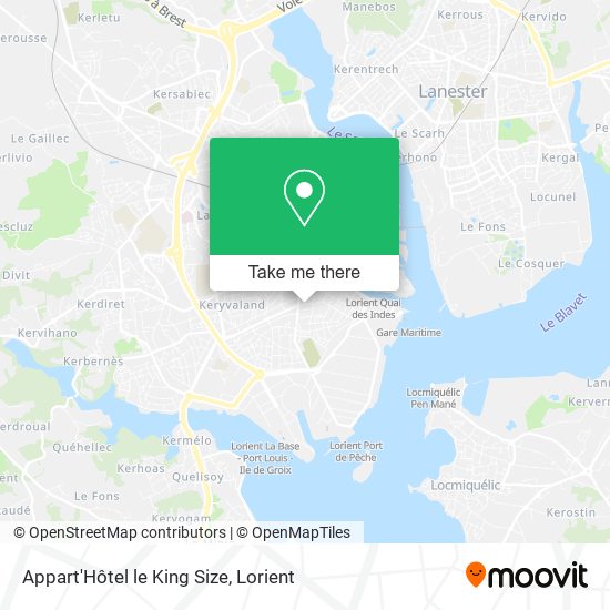 Appart'Hôtel le King Size map
