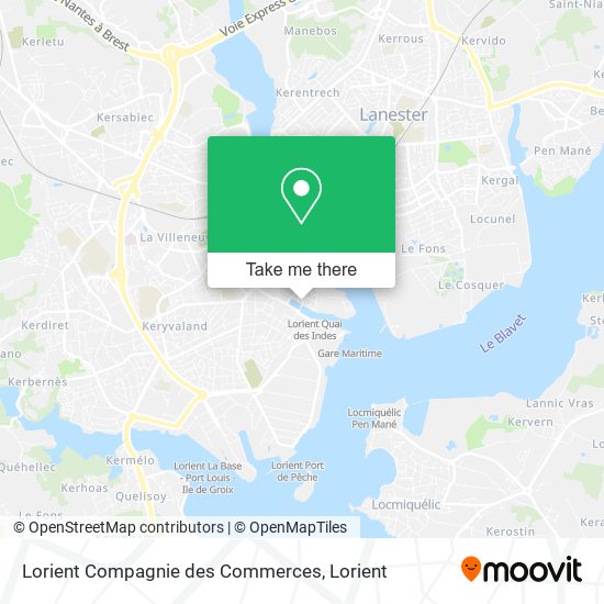 Lorient Compagnie des Commerces map