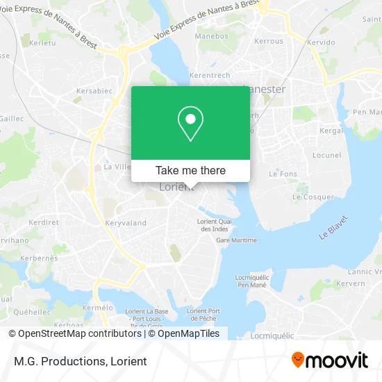 M.G. Productions map