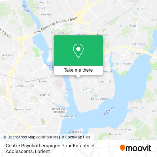 Centre Psychothérapique Pour Enfants et Adolescents map