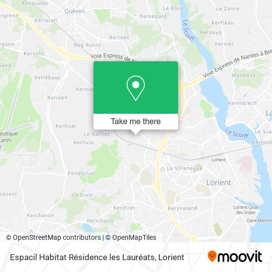 Espacil Habitat Résidence les Lauréats map