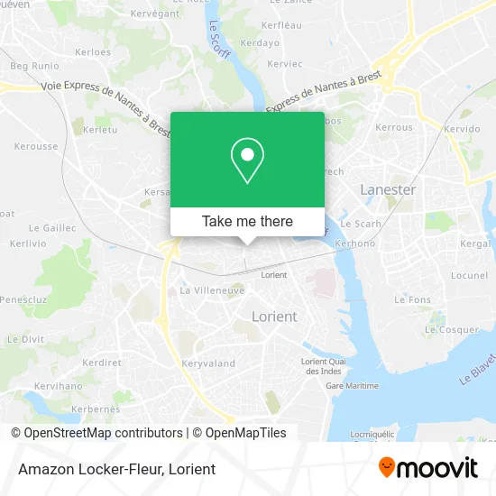 Amazon Locker-Fleur map