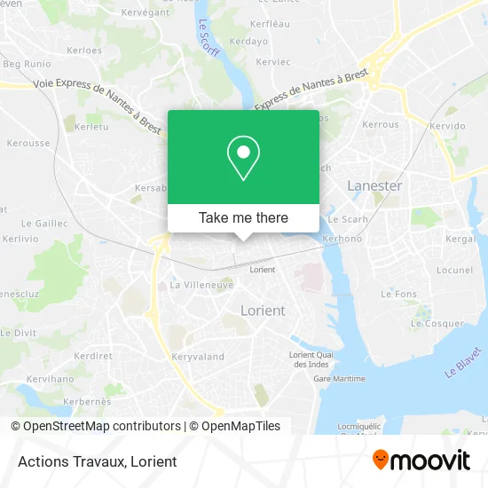 Actions Travaux map
