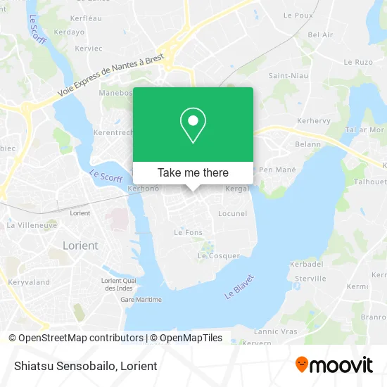 Shiatsu Sensobailo map