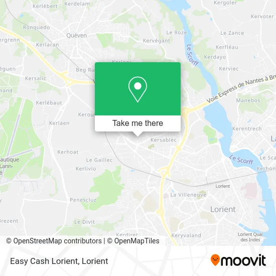 Easy Cash Lorient map