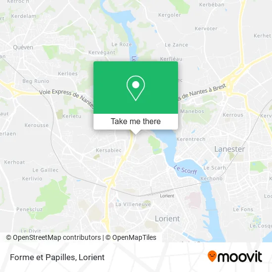 Forme et Papilles map