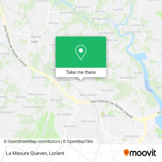 La Mesure Queven map