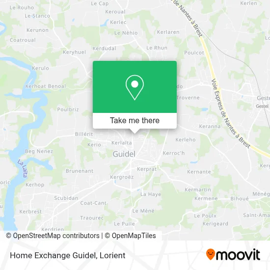 Home Exchange Guidel map