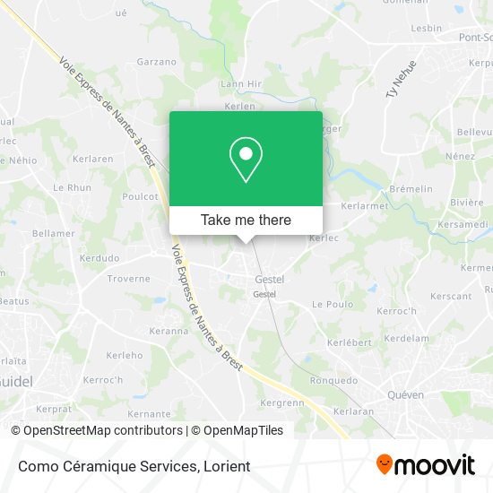 Como Céramique Services map