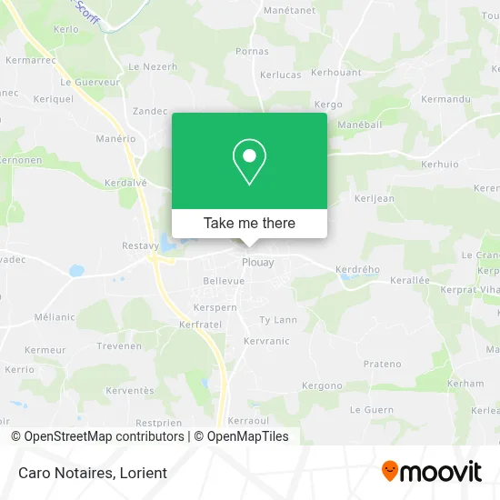 Caro Notaires map