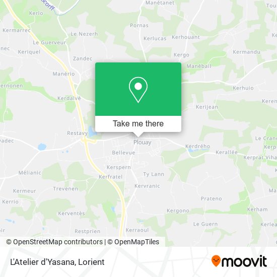 Mapa L'Atelier d'Yasana