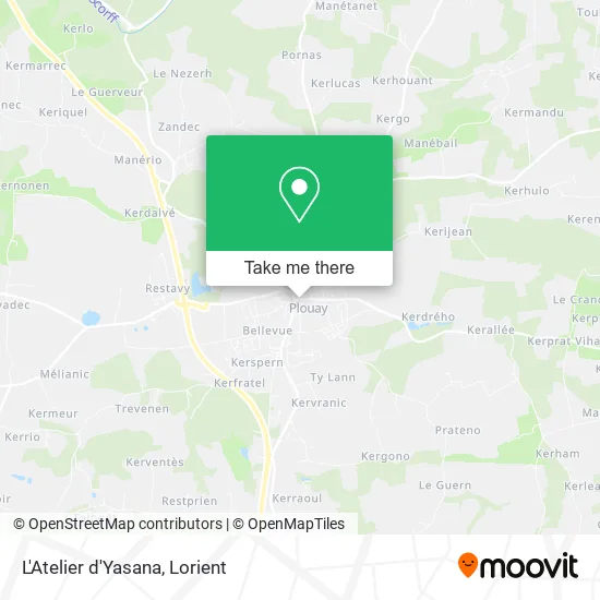 L'Atelier d'Yasana map