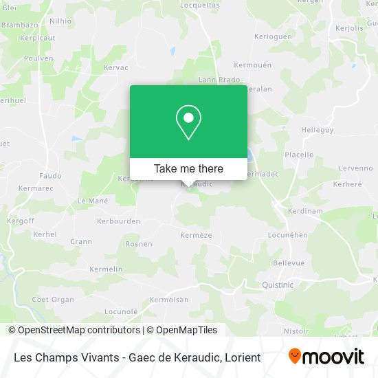Les Champs Vivants - Gaec de Keraudic map