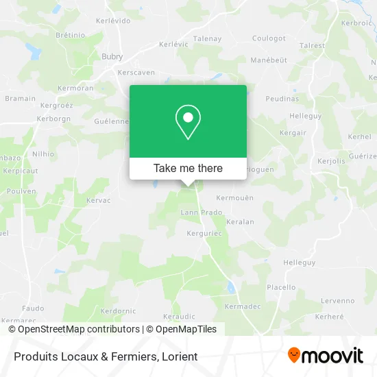 Produits Locaux & Fermiers map