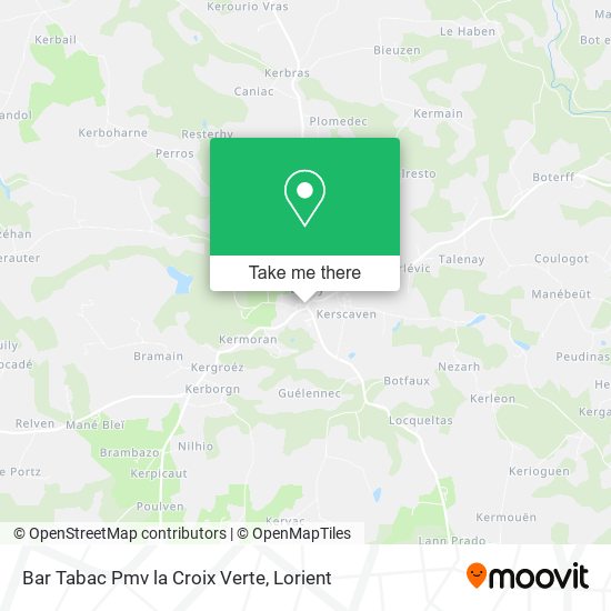 Bar Tabac Pmv la Croix Verte map