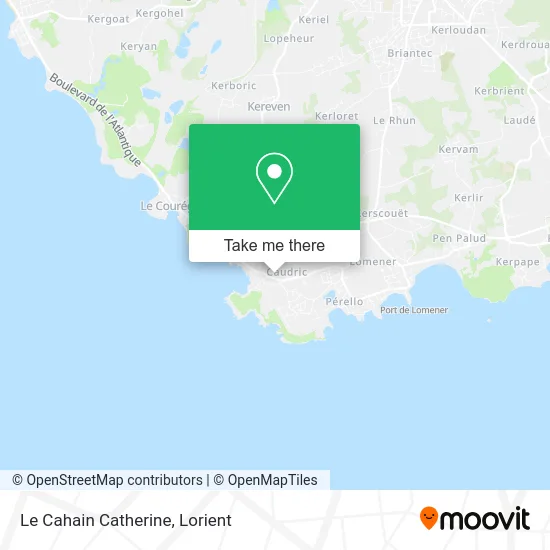 Le Cahain Catherine map