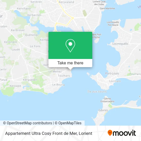 Appartement Ultra Cosy Front de Mer map