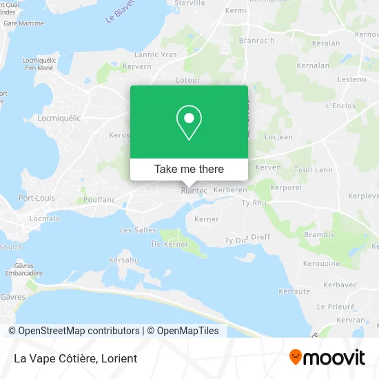 La Vape Côtière map