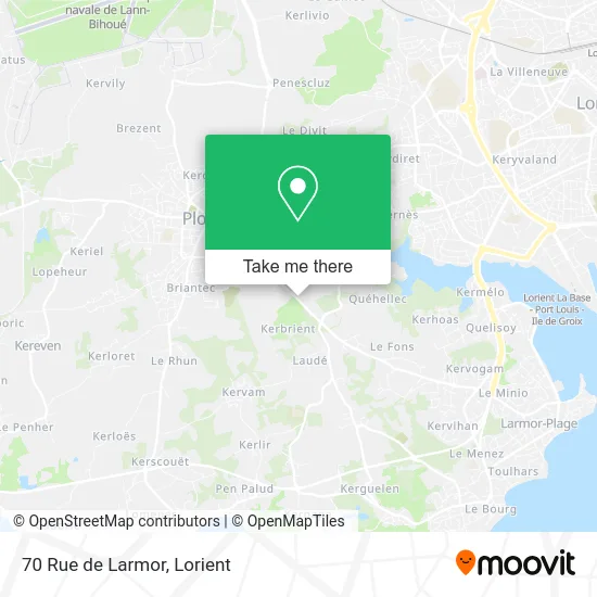 70 Rue de Larmor map