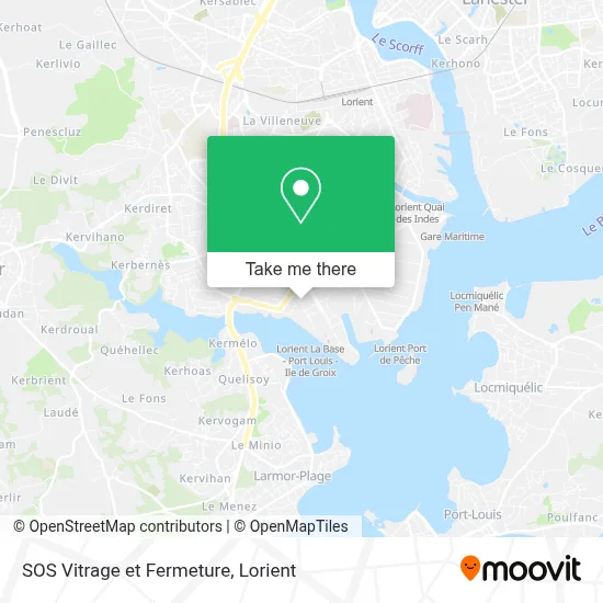 SOS Vitrage et Fermeture map