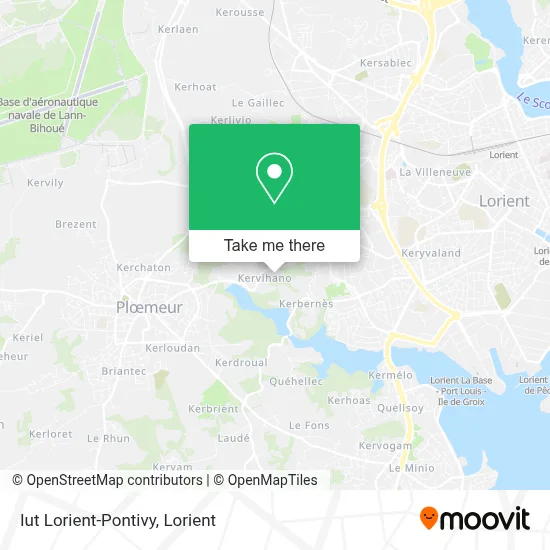 Iut Lorient-Pontivy map