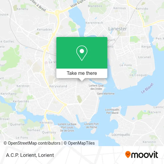 A.C.P. Lorient map