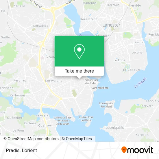 Pradis map